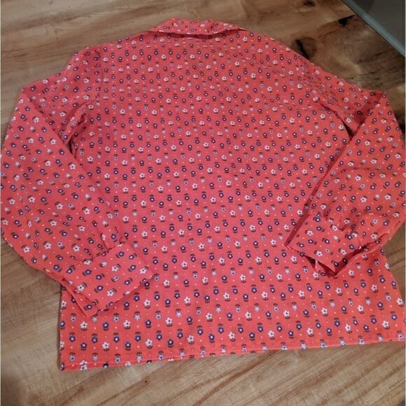 Vintage ILGWU Pat Fashions retro flower shirt  34 - Picture 4 of 5